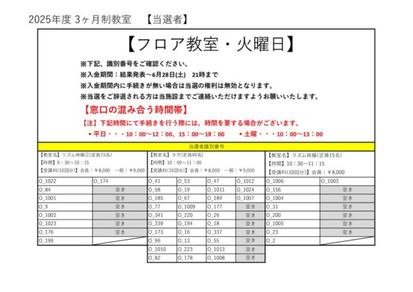 フロア火曜のサムネイル