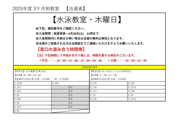 プール木曜のサムネイル