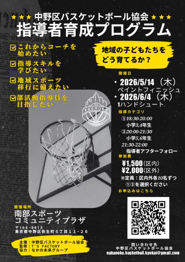 5.14中野区バスケットボール協会 指導者育成プログラムのサムネイル