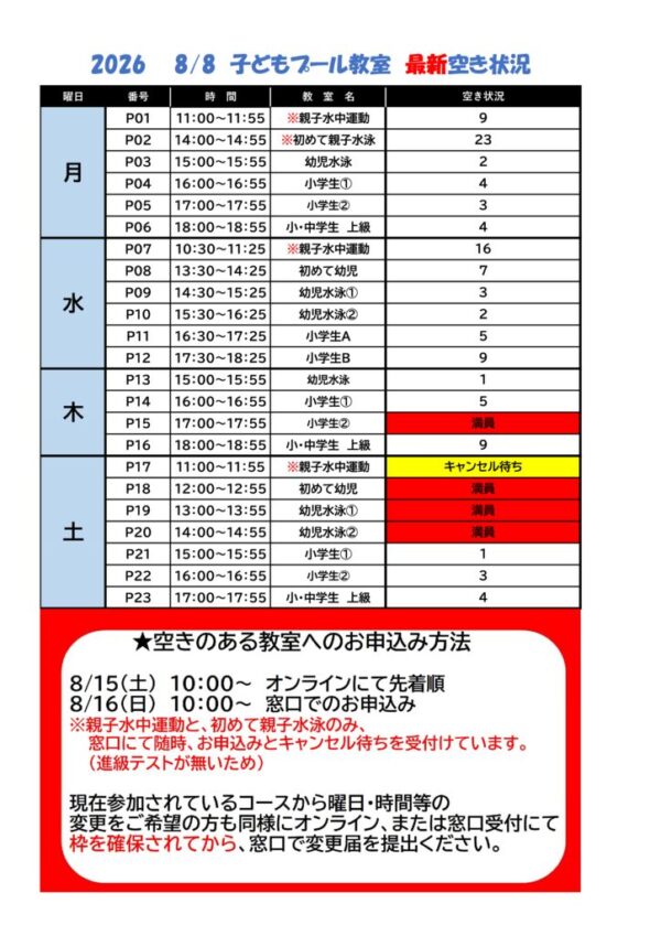 2026.8.8 子どもプール空きのサムネイル