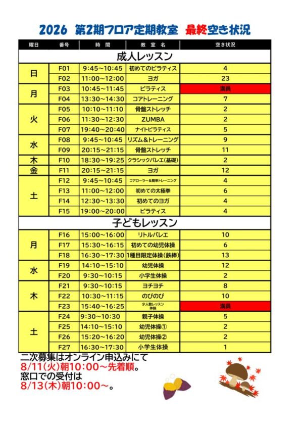 2026.2期定期最終空き状況のサムネイル